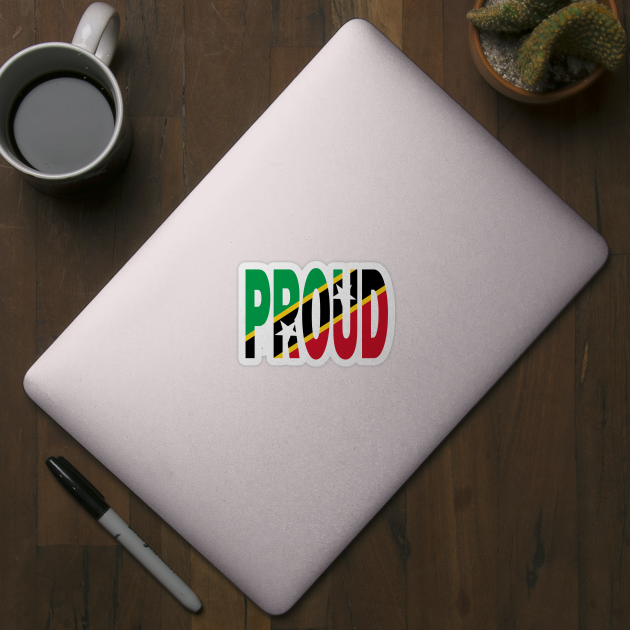 St kitts & Nevis Flag Designed in The Word Proud - Soca Mode by Soca-Mode